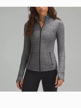 Lululemon Women's Gray Full Zip Sz 8 Heather Grey Define Jacket*Luon